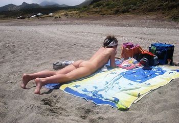 maria at the beach