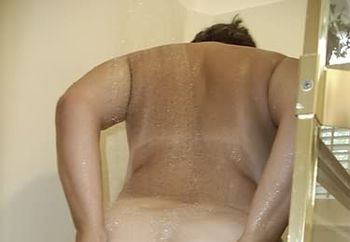 wife showering