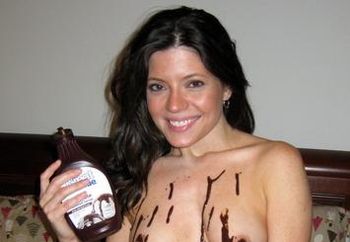 Chocolate Fun In Bedroom