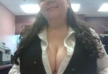 Flashing my tits at work