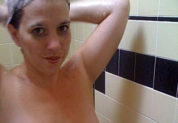 In the shower