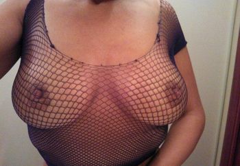Big boobs in fishnet