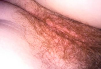 close up of wife's hairy pussy
