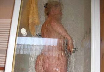 my mature in the shower