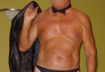 Teasing in my black G-string