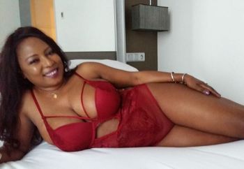 Big Tits Ebony MILF Ndey in Lingerie