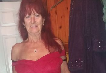 mature lady in red !