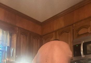 Some more butt takes in the kitchen