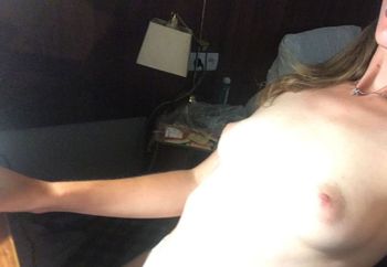 Girlfriend posing with food 