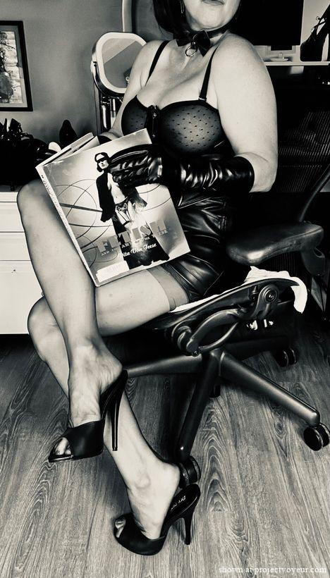 Black & White pics wearing leather  - image3