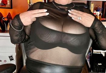 Sexy black nylons and heels 