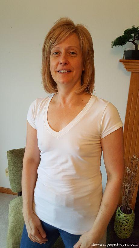 White T-shirt comes off - image1