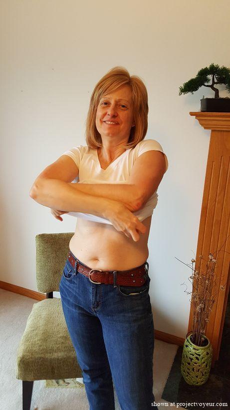 White T-shirt comes off - image3