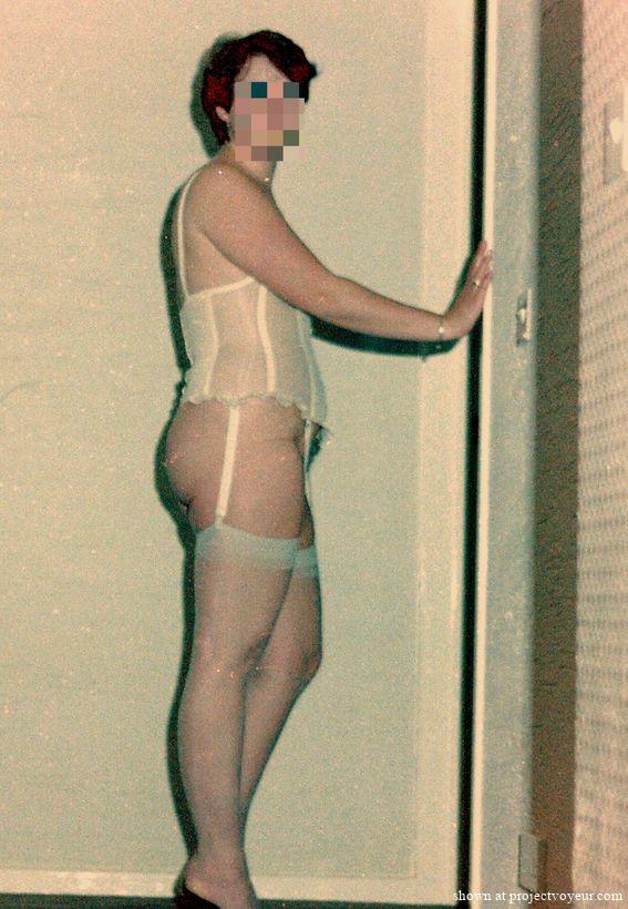 M in white lingerie - image1