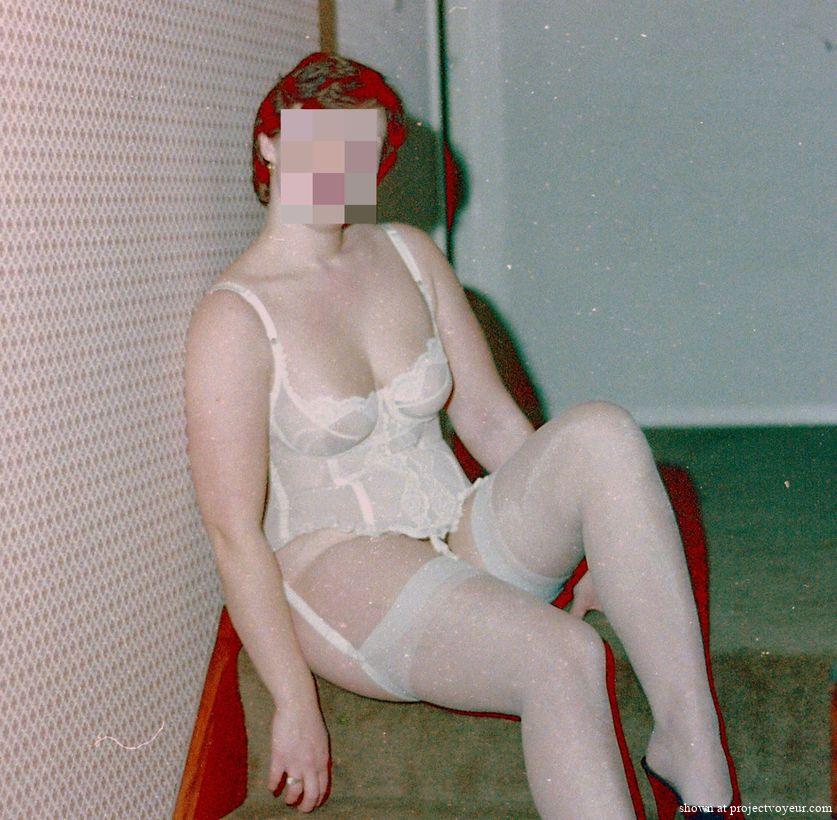 M in white lingerie - image8