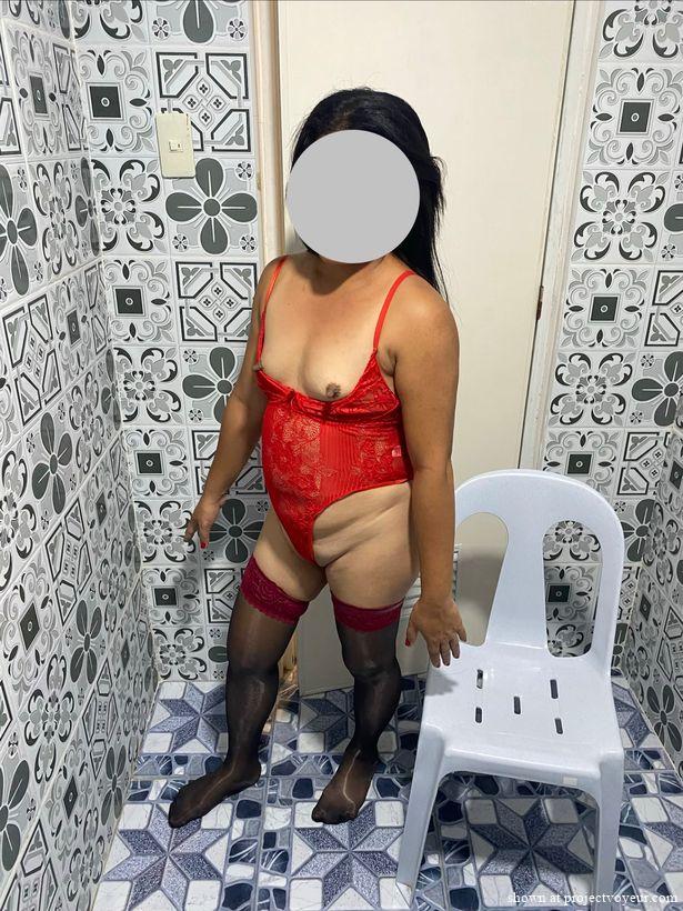 My beautiful wife in red lingerie - image8