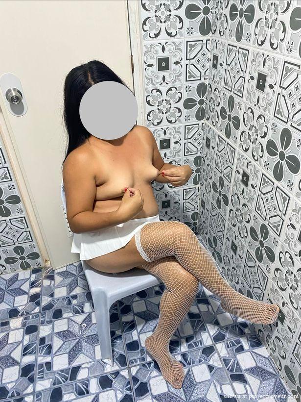More in white with her favourite dildo - image2