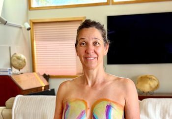 Natalie in body paint