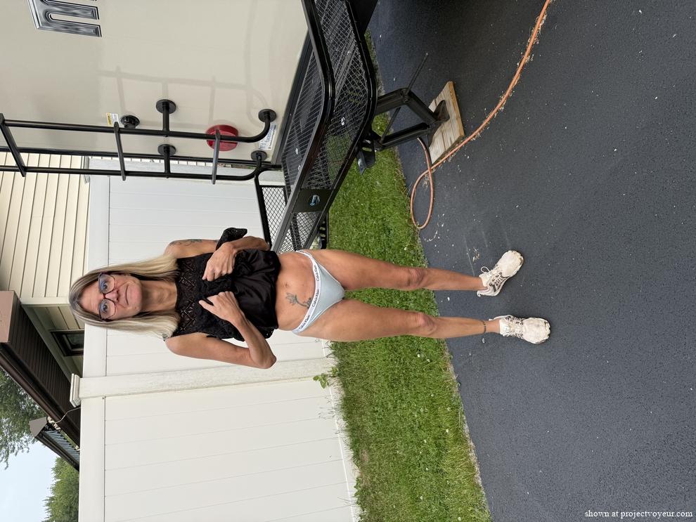 Skinny Becky in her underwear  - image2