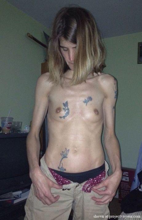 showing off her tiny tits - image6