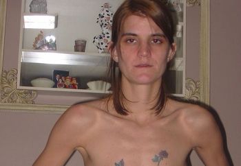 Skinny Becky panty shots