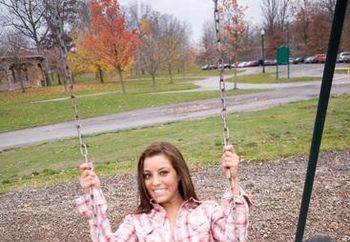 Leanna in a park