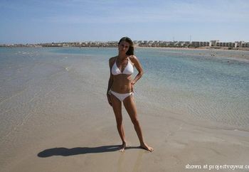 andrea at the beach