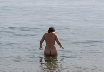 My wife salomé, nude at the beach