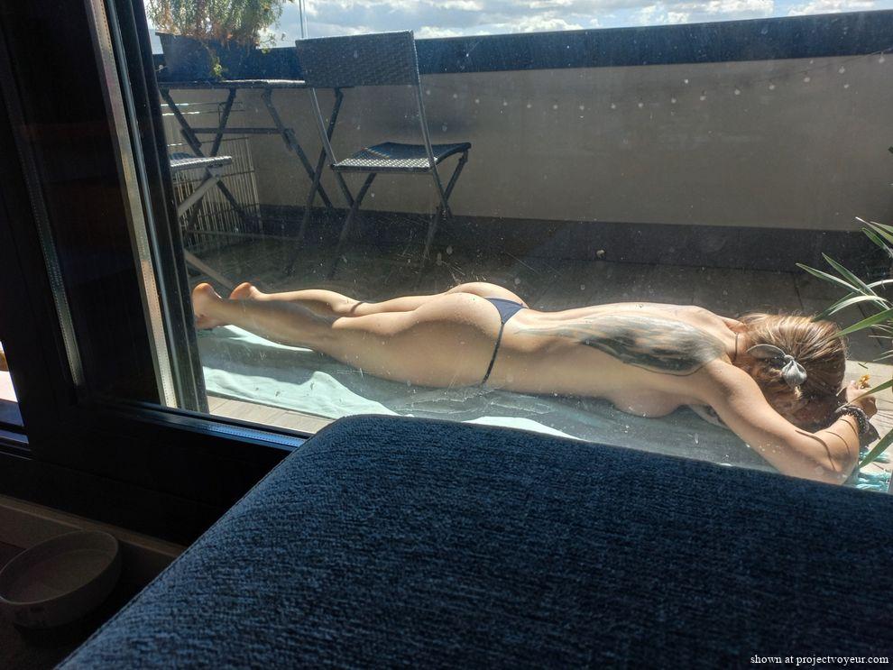 Raquel Spanish Slut Sun bathing - image4