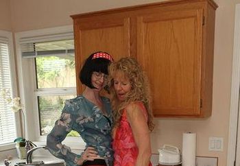 Mature Brandi and Julia pussy licking
