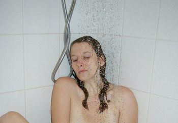 in the shower