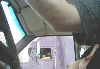 My Wife Flashing Truckers