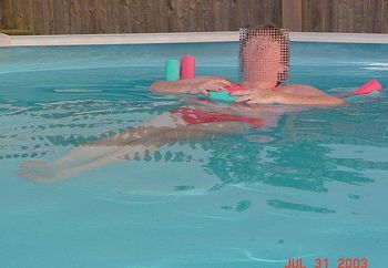 shy bbw in pool