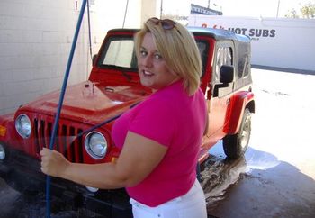 Public Carwash, Jamie Gets Wet