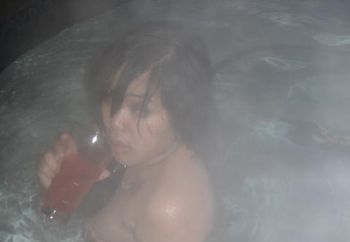 Filipina In Public Hot Tub