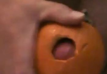 Masturbating with a Pumpkin