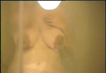 big saggy boobs spy cam in shower