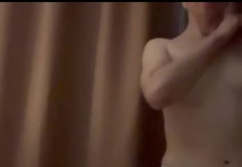 Girlfriend topless in thong 