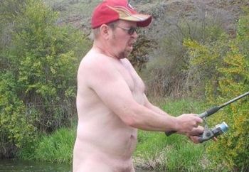 fishing nude