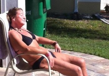 Sunbathing in Sunny Florida