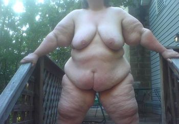 Me naked outside.